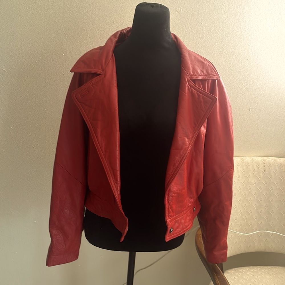 Wilson’s leather red leather jacket size medium
